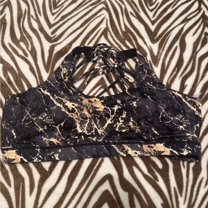 Marble Print Women's Sports Bra • CVG • PERFECT CONDITION